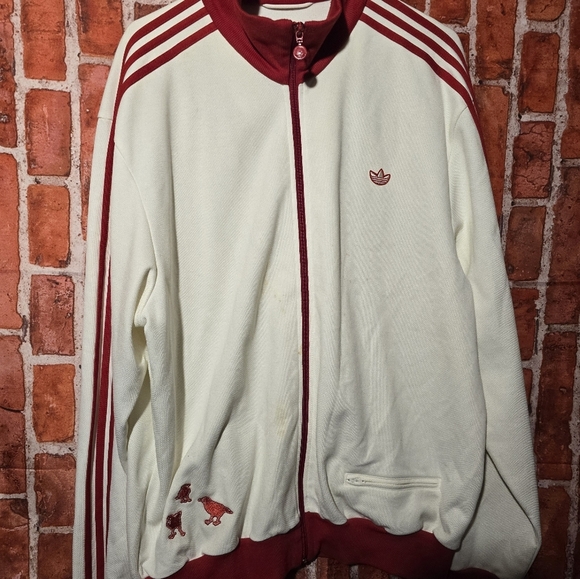 Vintage Adidas City Series Tokyo Japan 2006 Jacket Zip Up White Red 2XL